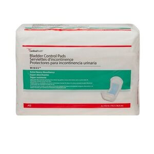 Cardinal Health Bladder Control Pads With Wings - 42 Count White